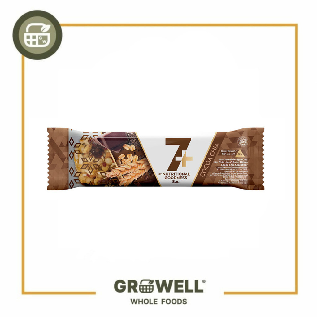 

7+ HEALTH BAR COCOA CHIA 22 G