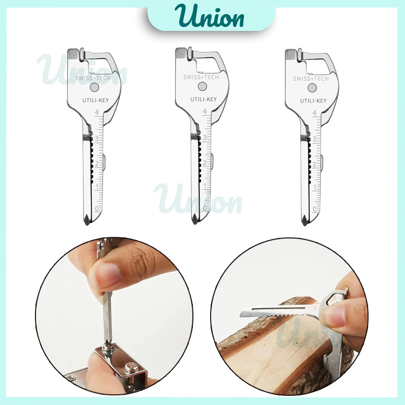 Pocket-Sized Swiss Tech 6in1 Utili Key Ring
