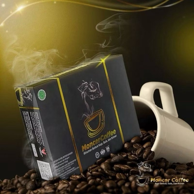 

Moncer kopi kuat 1 box 8 sachet @25 gr. Resmi Berijin BPOM
