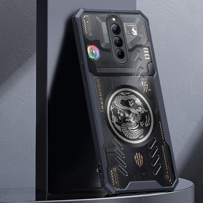 Dragon Totem Graphene Cooling Transparent Phone Case untuk ZTE Nubia Red Magic RedMagic 8 8S Pro Plu