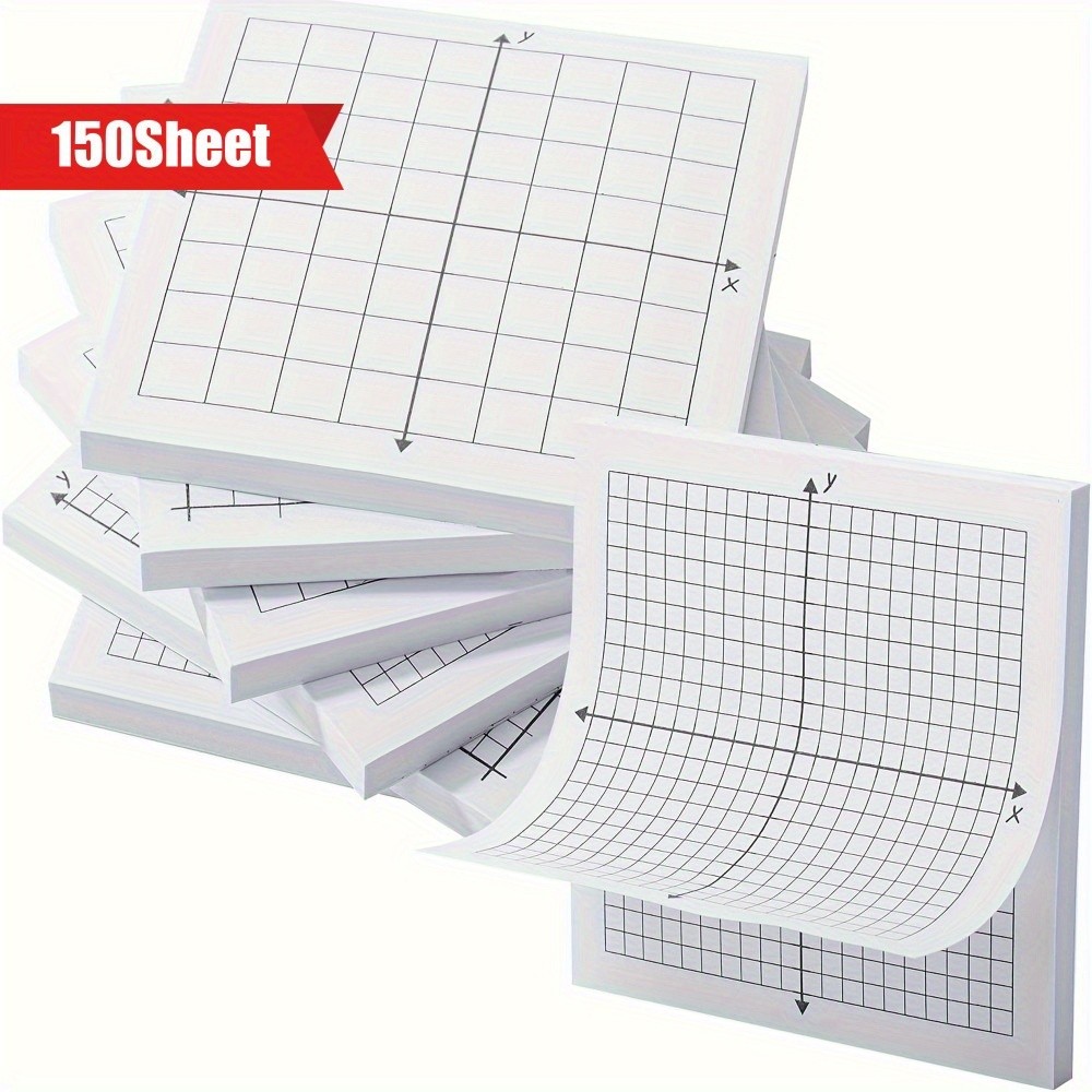 

6 pcs Minimalist Axis Design Sticky Notes, Student Office Minimalist Style Sticky Note Notepad
