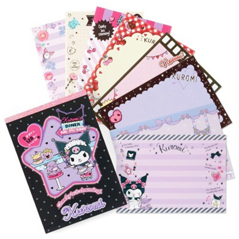 

Kawaii Cartoon Hello Kitty Sticky Notes Cute My Melody Kuromi Cinnamoroll Notebook Children's Stationery Gifts