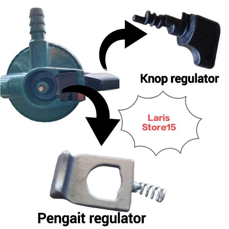 VARIAN PENGAIT / KNOP PENGUNCI BUAT REGULATOR KE GAS LPG