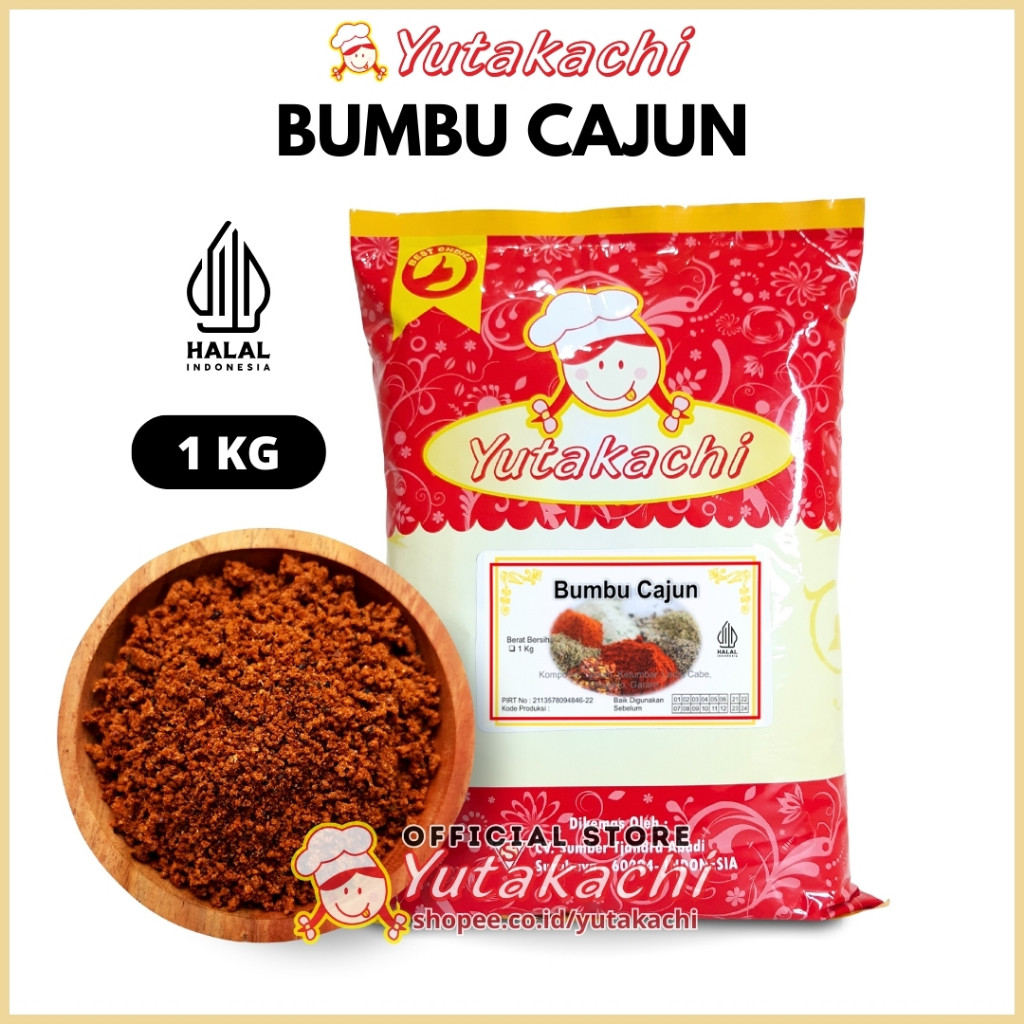 

Bumbu Cajun Bubuk 1Kg Yutakachi / Cajun Seasoning Powder