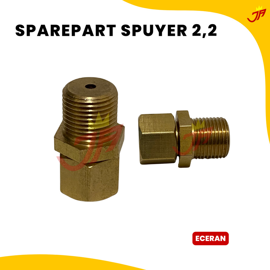 Spuyer Oven Gas Alam lubang 2,2 MM / Nozzel Kuningan