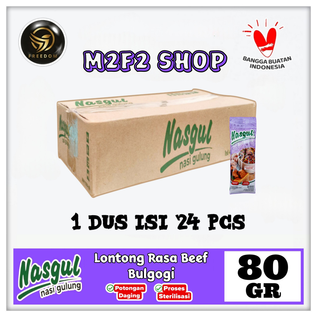 

Nasgul Nasi Gulung Rasa Beef Bulgogi | Lontong - 80 gr (Kemasan Karton)