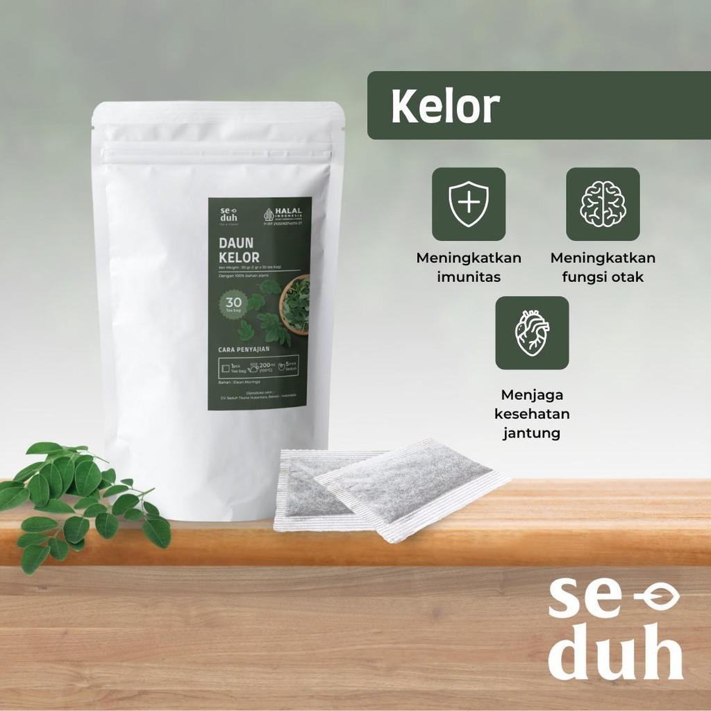 

Teh Daun Kelor / Moringa Leaf Tea isi 30 Tea Bag
