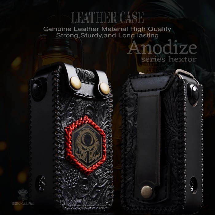 Leather Case Genuine Leather Case Hexohm Anodized series Hextor - model Belt Clip Batik Leather