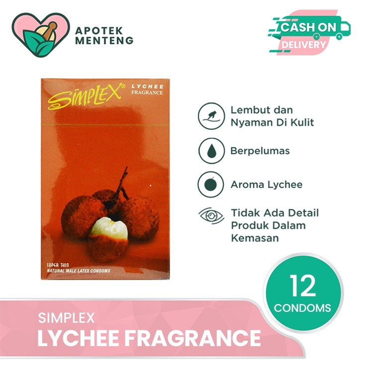 Nooisela Kondom Simplex Lychee Fragrance - Isi 12