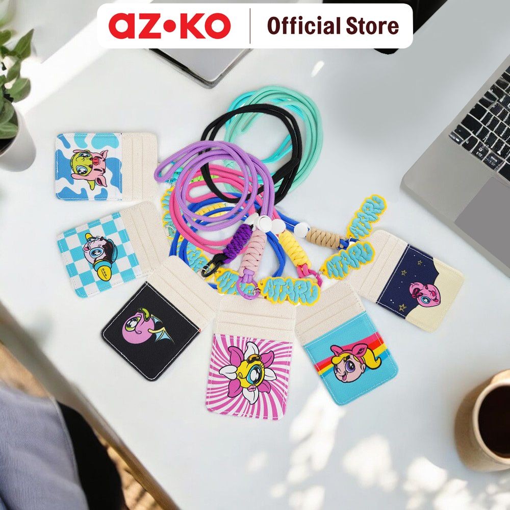

AZKO Ataru Id Card Holder Tempat Kartu Lanyard Name Tag Holder Id Card Holder Lucu