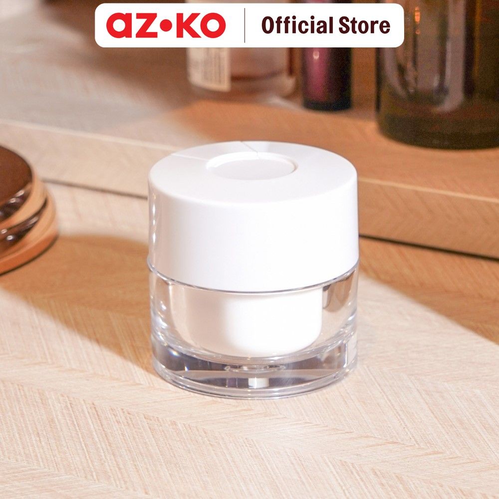 AZKO Ataru 30 gr Pot Cream Dengan Scraper - Putih Wadah Simpan Krim Tempat Cream Cream Pot With Scra
