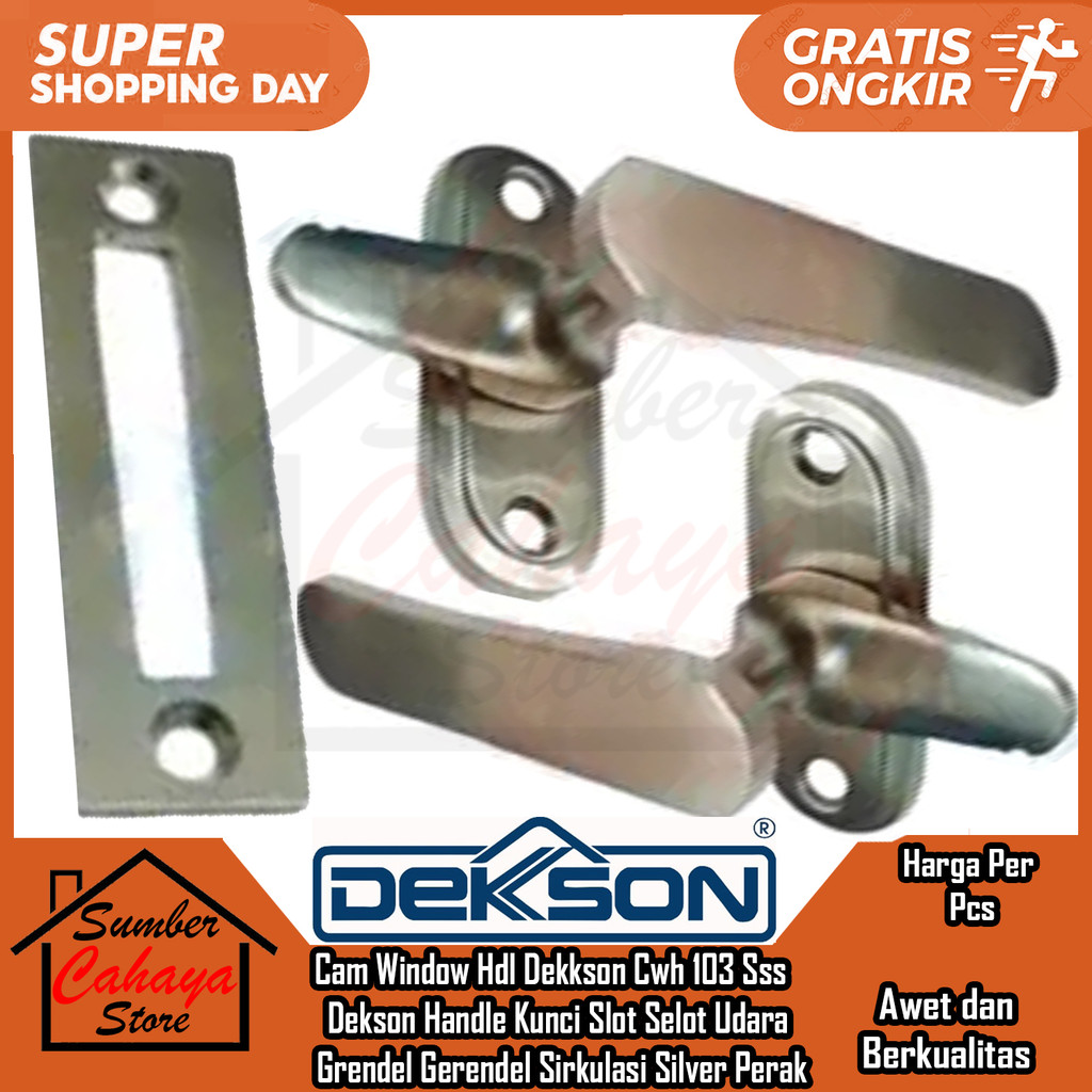Cam Cwh 103 Sss Window Hdl Dekkson Pengunci Jendela Dekson Handle Kunci Slot Selot Grendel Gerendel 