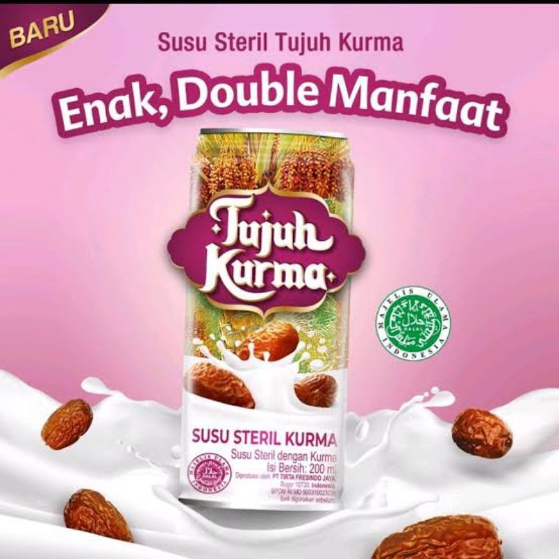 

Tujuh Kurma Susu Steril Kurma 189mL Mayora