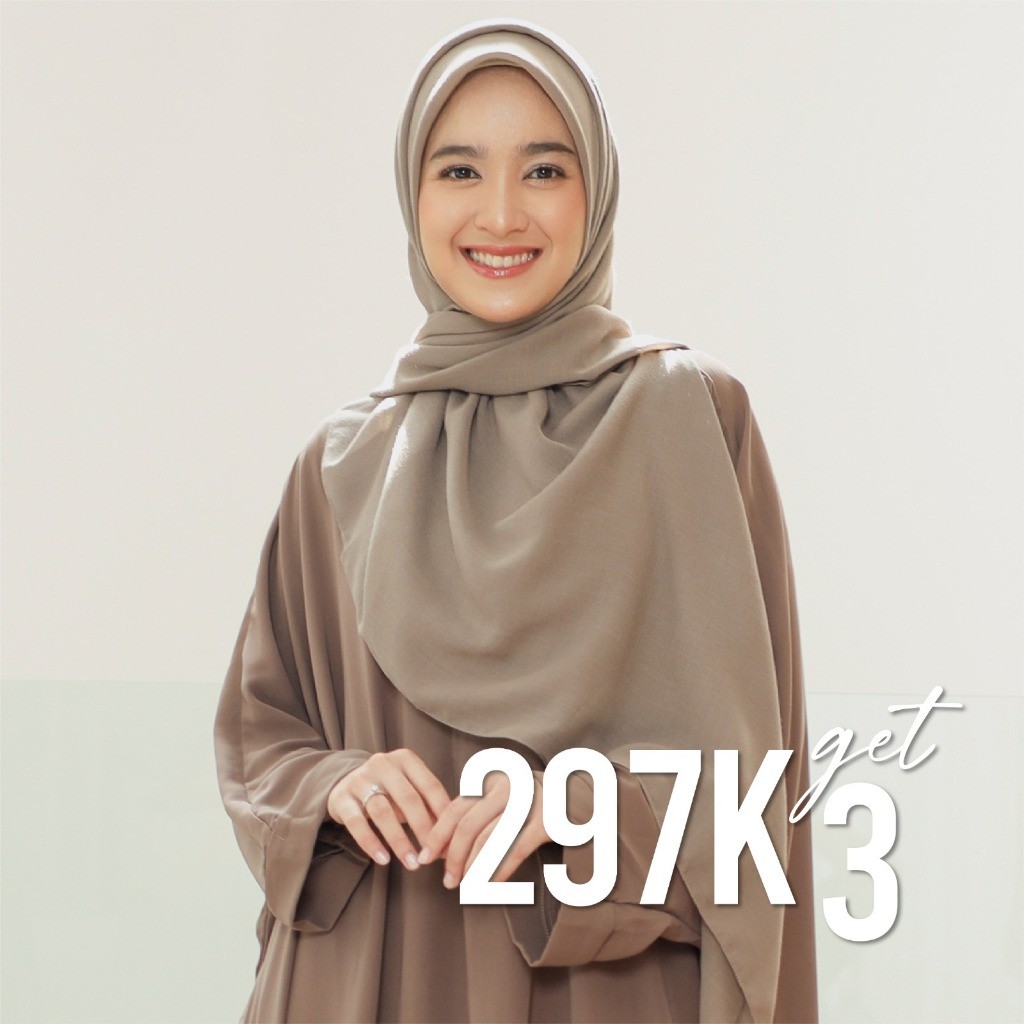 ZF56TY Lozy Hijab - Mima Square Syari 297K Get 3 ( Hijab Segiempat Syari 140 x 140 cm )