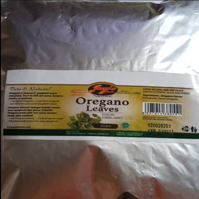 

Jay's Oregano Leaves 1kg - Daun Oregano