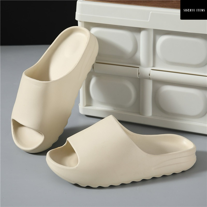 Sandal Wanita Terbaru Sandal Slop Kekinian Bahan Karet TEBAL EMPUK