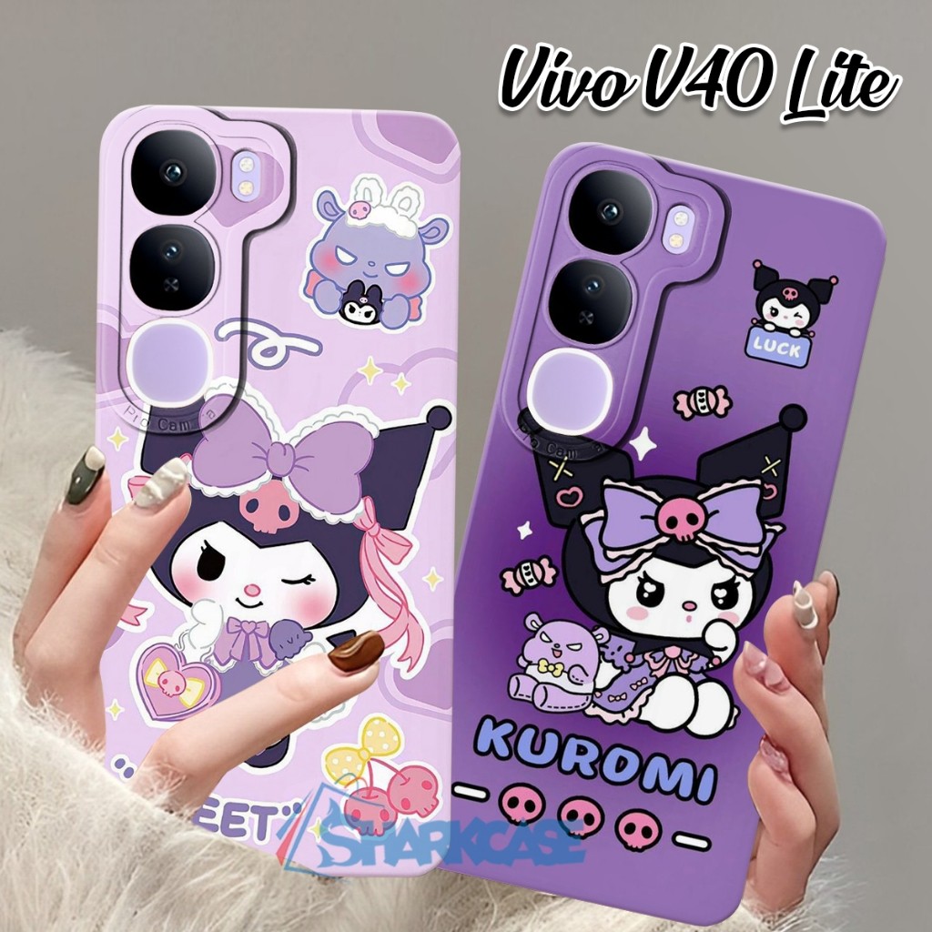 [SC] Softcase Hp Vivo V40 Lite 2024 Motif Kartun Kuromi Sanrio Kekinian - Case Vivo - Silikon Hp - C