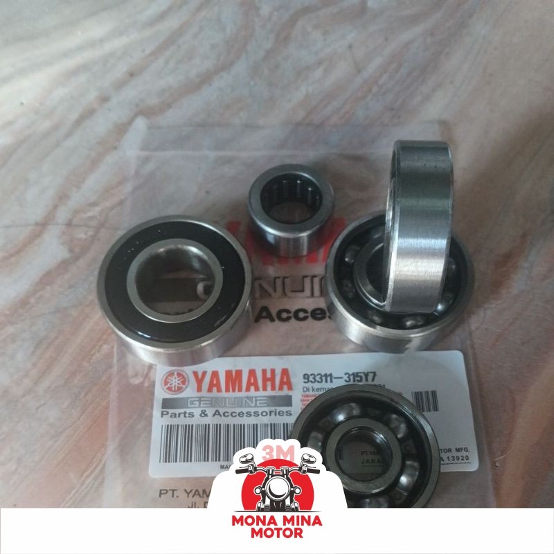 KDM_24 PAKET BEARING RASIO GARDAN MIO MIO SOUL/SMILE/SPORTY 6004+6301+(6203 2PCS)+BEARING 15X25X12-3