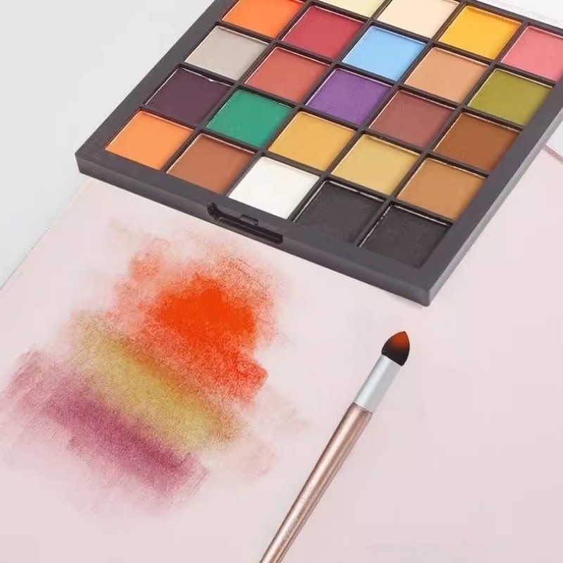 

24 Colors Soft Artist Pastel Powder Naturally Water-soluble,Ideal for Charcoal Sketching, Drawing and Expressive Mark Making