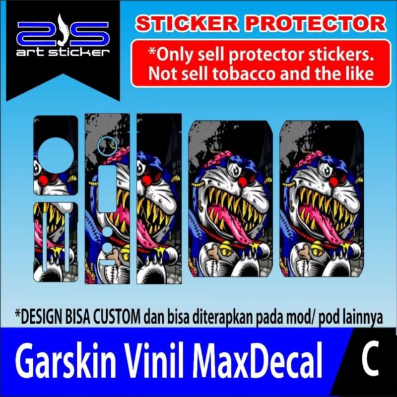 

StikerCapo UV Varnish Printing Zombie Doraemon garskin premium