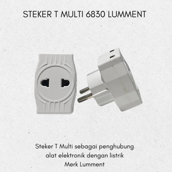 Lumment Steker T Multi / Colokan Cabang 3
