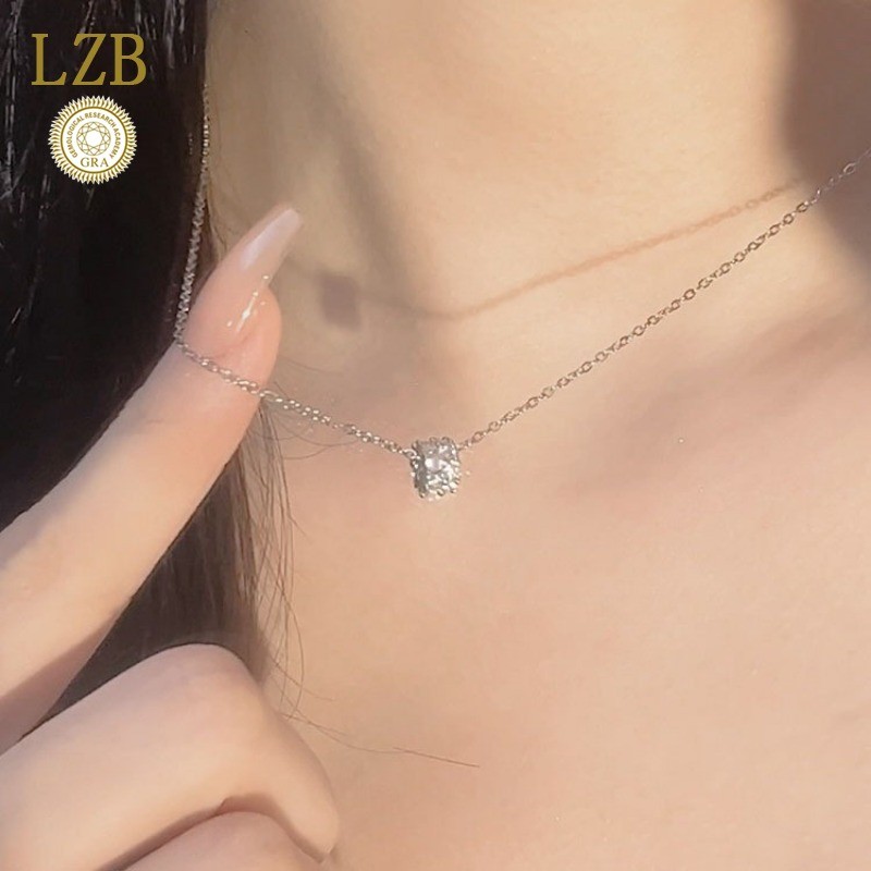 Perak Kecil Pinggang Flash Diamond Transfer Clavicle Kalung Wanita