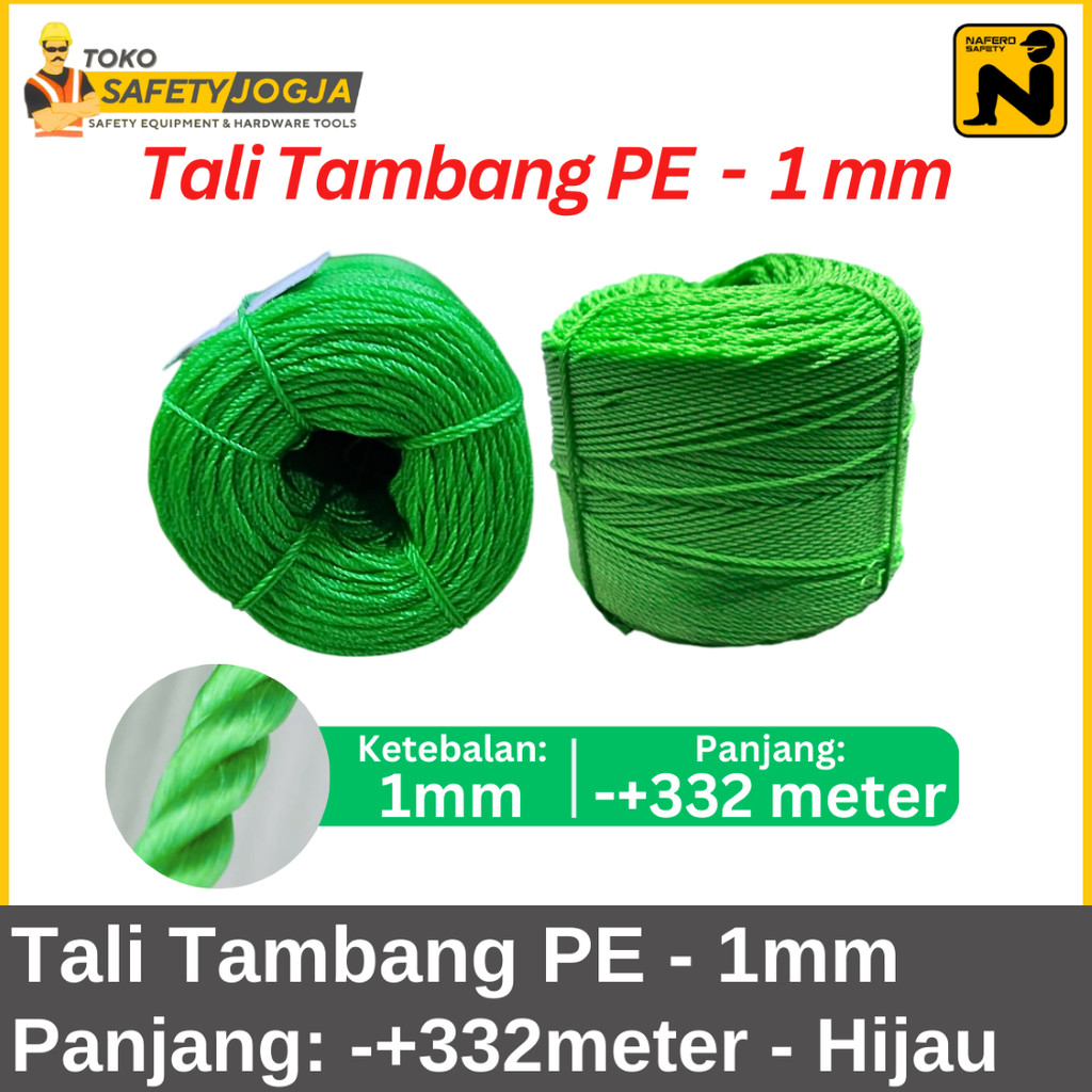 

Tali Tambang Plastik 1 MM PE KOMPAS Panjang -+332 METER Tali Layang Layang Tali Pertanian Tali Bangunan