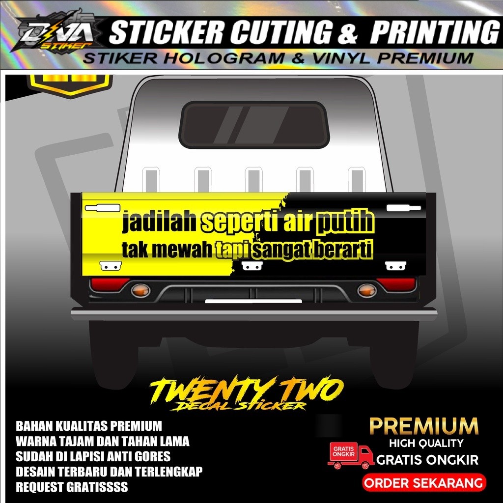 STICKER PINTU BELAKANG CARRY PICK UP STIKER BAK BELAKANG CARRY KODE 01