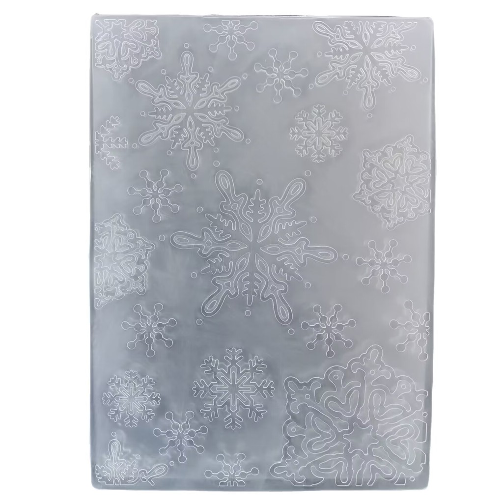 

Christmas Snowflake Drawing stencil Embossing Folder for Card Making Floral DIY Plastic Scrapbooking Photo Album Card