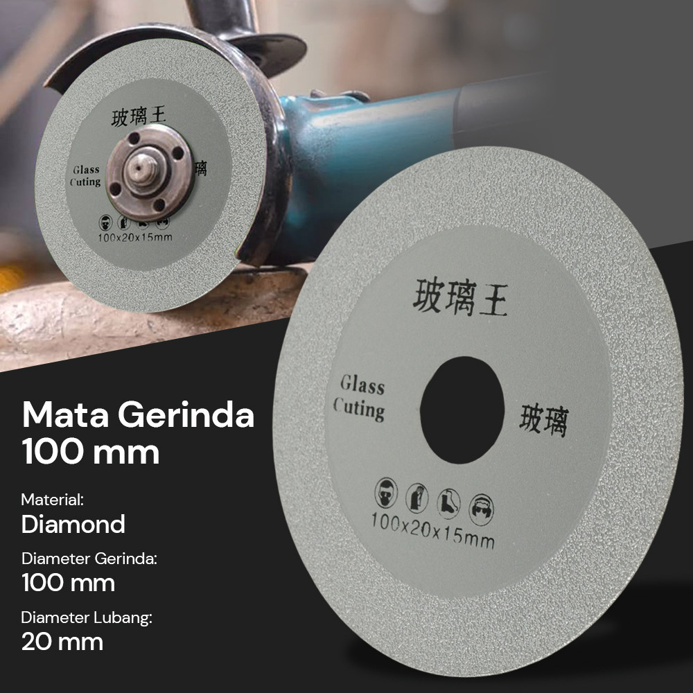 

- DINGING Mata Gerinda Cakram Diamond Saw Blade Grinding Wheel 100mm - D-10 -