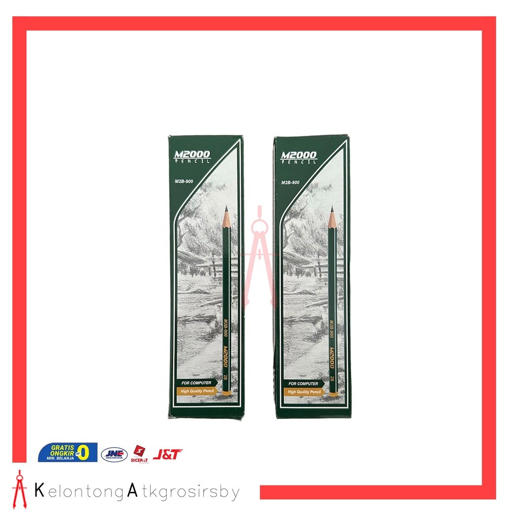 

Pencil / Pensil 2B (12pcs) M2000 / Montana Hijau