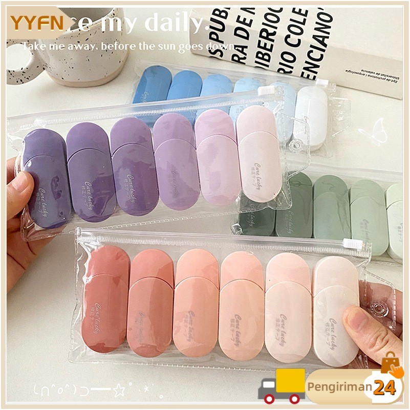 

6PCS Correction Tape / Tip Ex Kertas / Pita Koreksi 30 Meter Warna Pastel Tidak Mudah Terputus