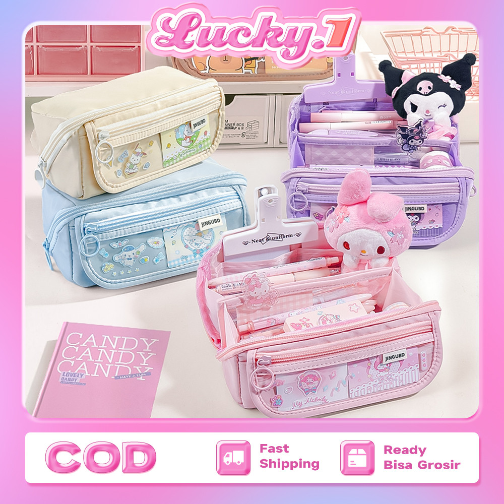 

Tempat Pensil Multifungsi / Tas Perlengkapan Kantor Dan Anak Sekolah Stationery Organizer Large Capacity Anak-anak Kawaii Hadiah Lucu