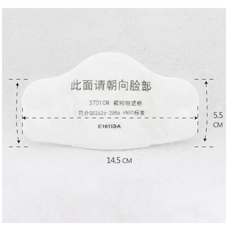 Filter Masker Cotton 3M 3701CN Respirator N95 Respirator 3200 3700