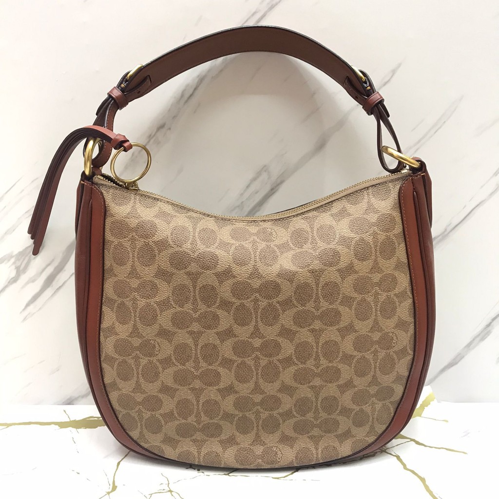 Coach Sutton Hobo in Signature Tan Rust