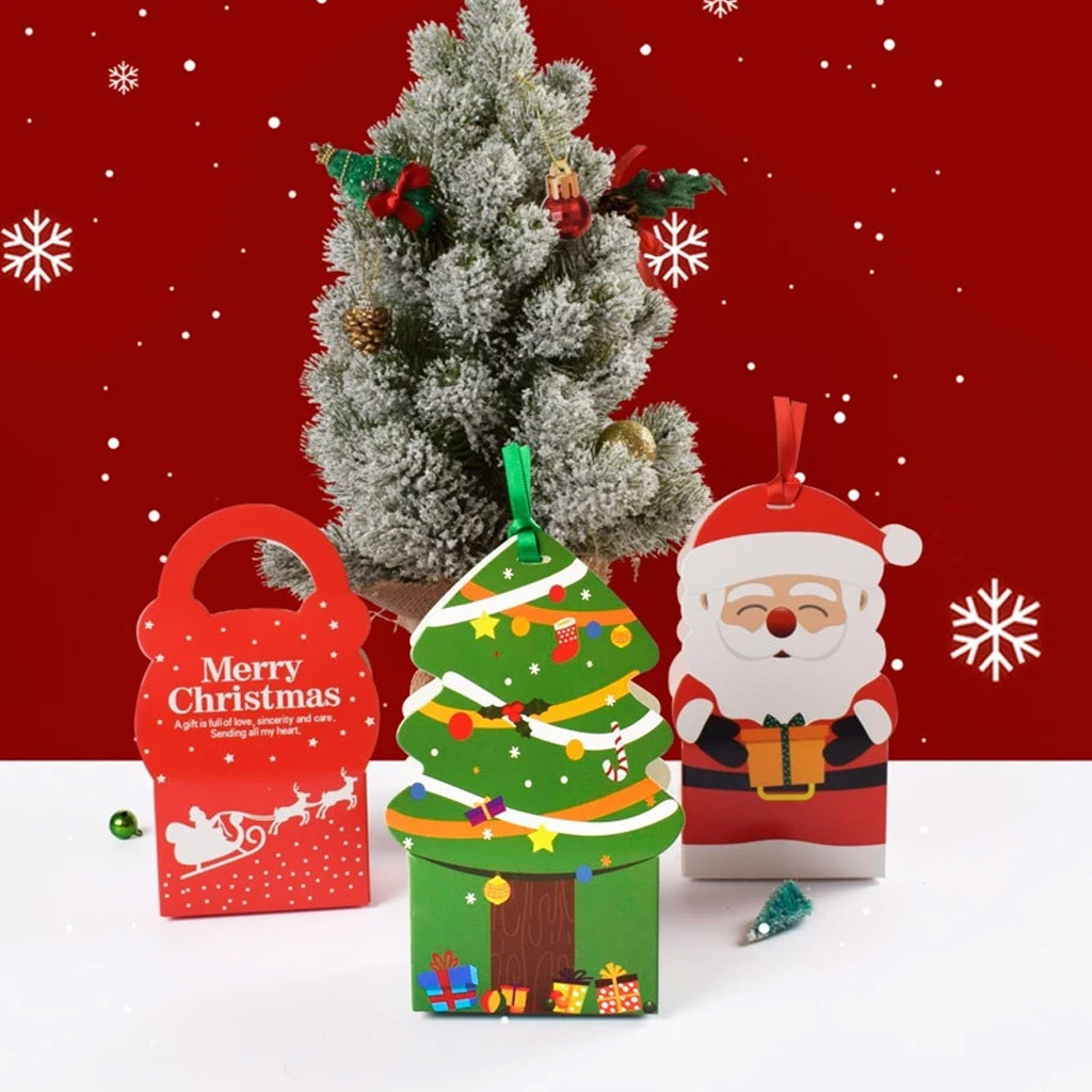 

1step KOTAK NATAL BOX SOUVERNIR NATAL MERRY CHRISTMAS BOX LUCU SANTA R1147