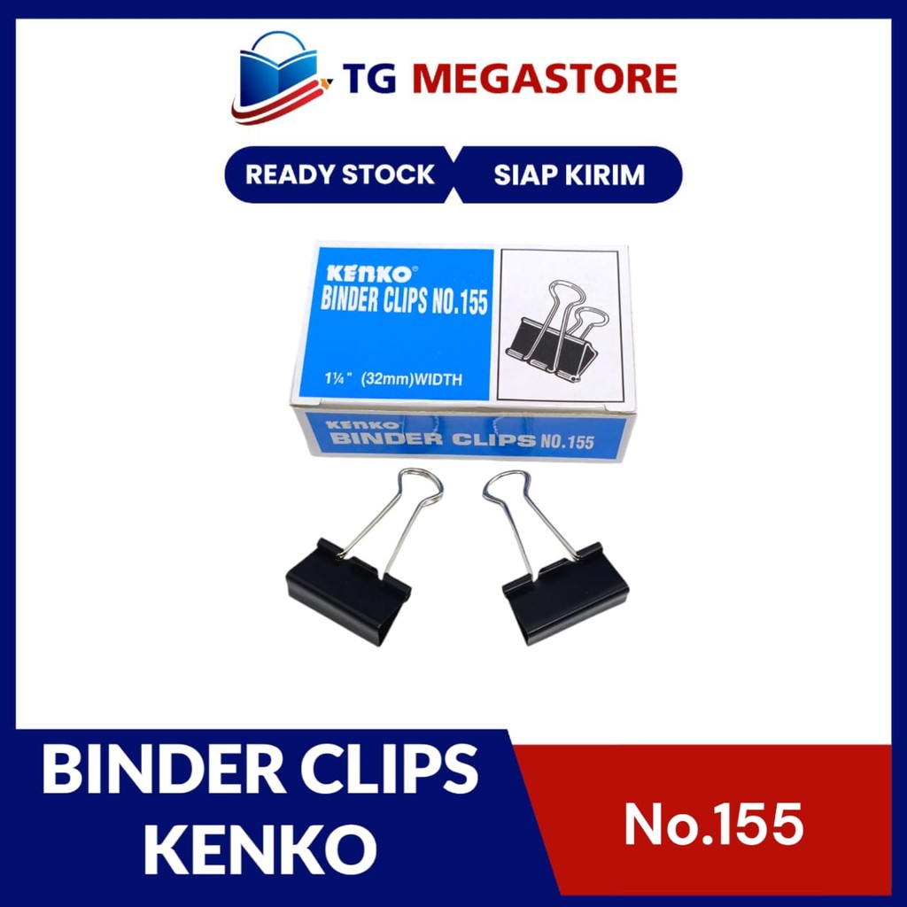 

BINDER CLIP KENKO 155 (Isi 12)