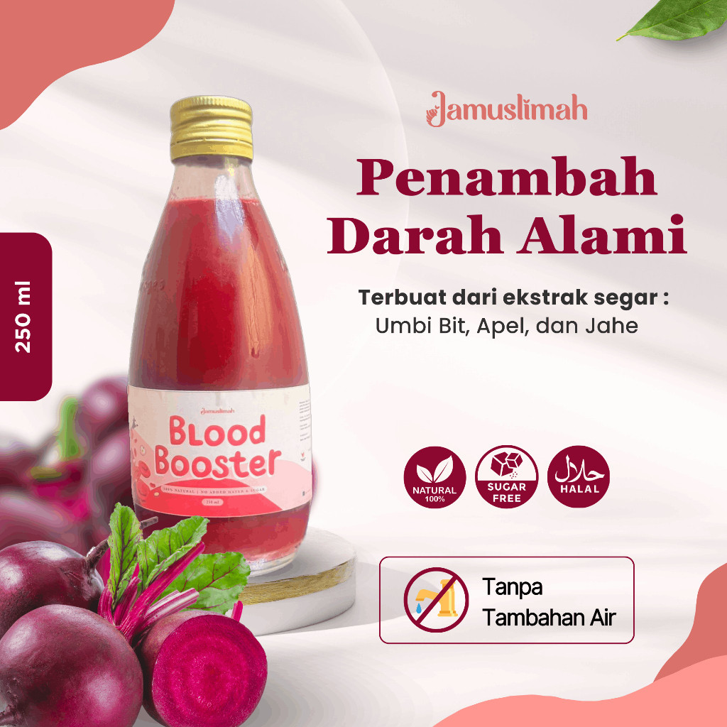 

Penambah Darah Alami Bumil Blood Booster Jus Jamu Jamuslimah Umi sehat