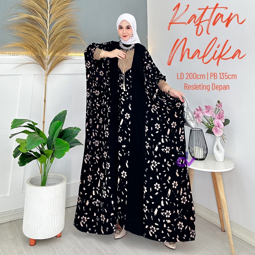 [HOT NEW] GAMIS KAFTAN JUMBO KAFTAN LEBARAN MEWAH GAMIS KAFTAN TERBARU MEWAH KONDANGAN MALIKA YANG L