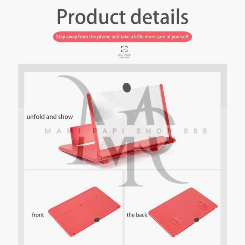 KACA PEMBESAR LAYAR HP 3D/F3 KACA PEMBESAR LAYAR HANDPHONE BERKUALITAS