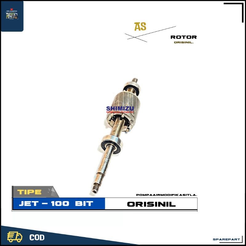 SPAREPART AS ROTOR POMPA AIR SHIMIZU JET 100 BIT ORISINIL