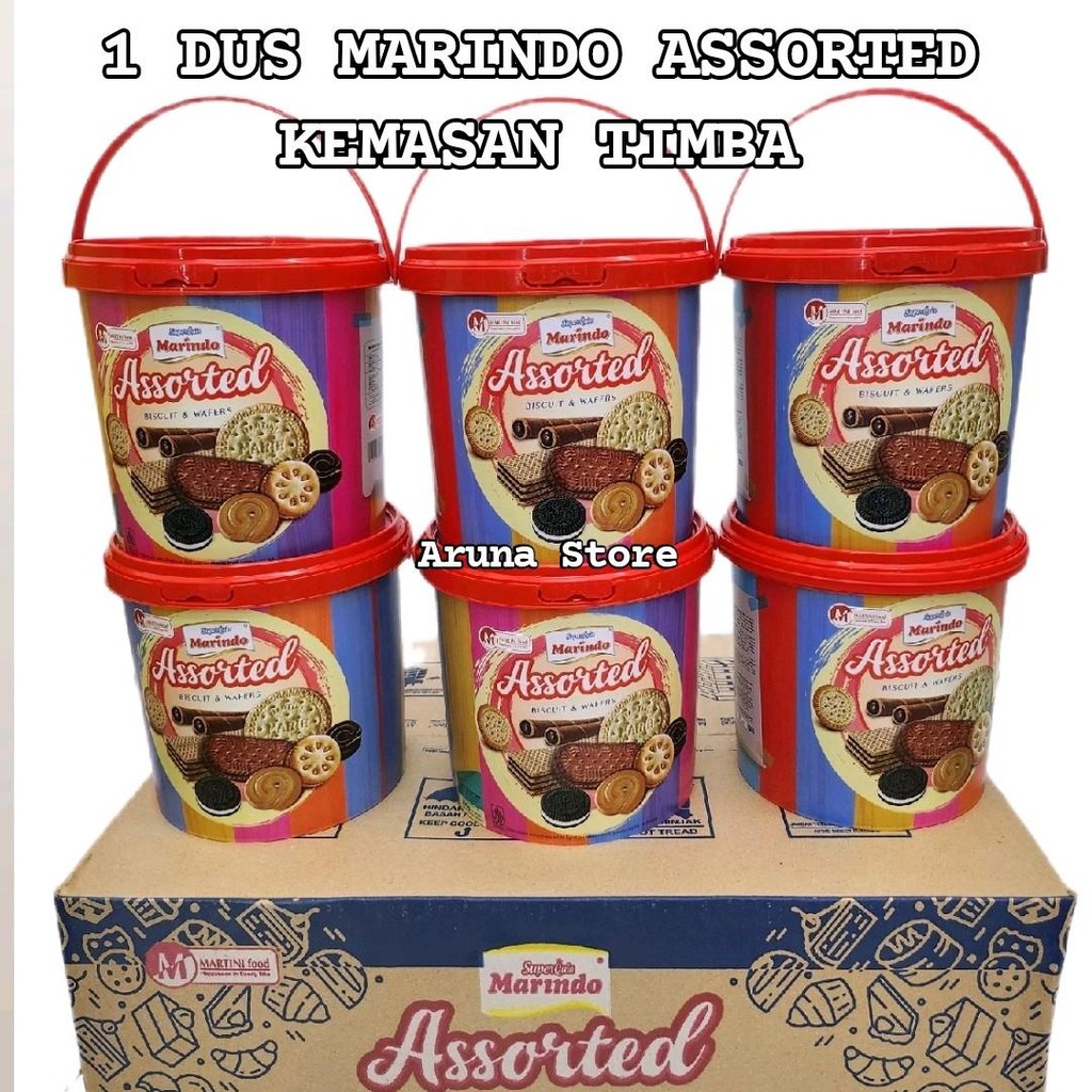 

PAKET 1 DUS ISI 6 MARINDO ASSORTED KEMASAN TIMBA