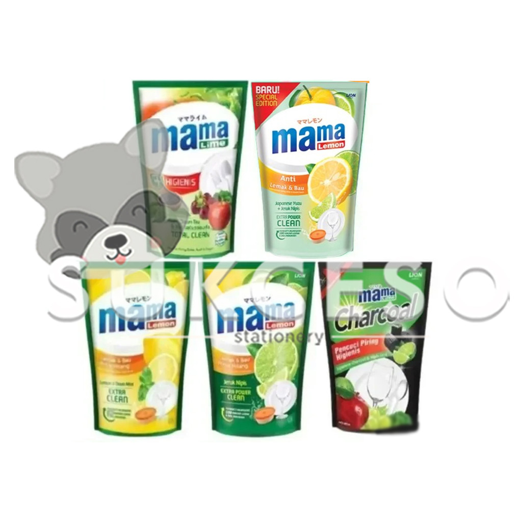 Mama Lemon Lime Dish Liquid - Sabun Pencuci Piring Pouch Besar Murah