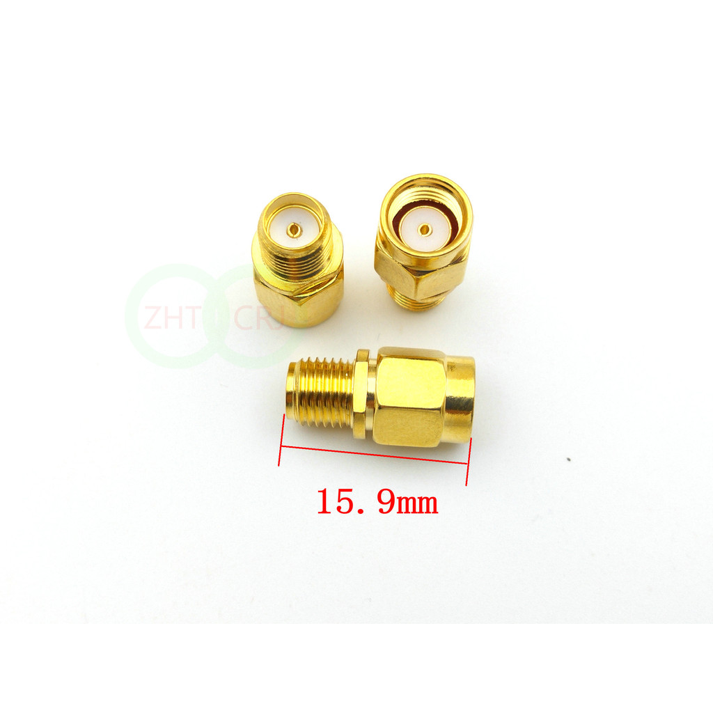 Gold plated SMA female jack to RP-SMA male jack center RF coaxial adapter