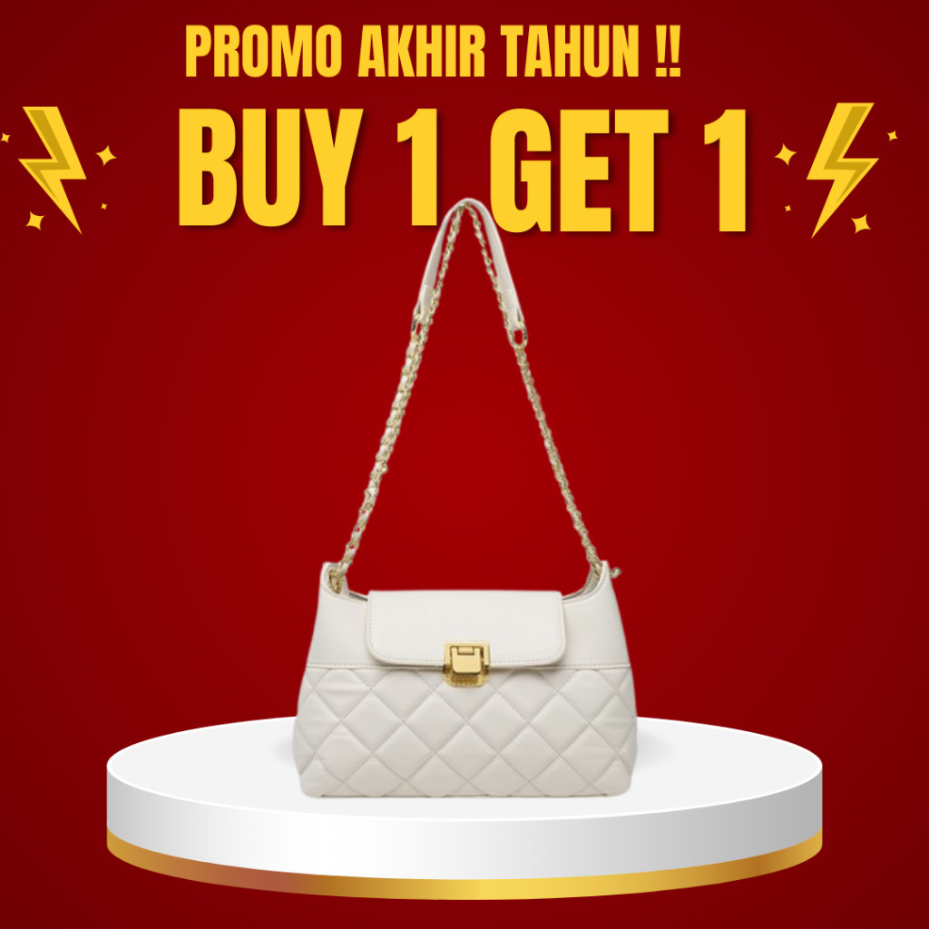 [SALE BESAR] [BUY 1 GET 1] ZRBR - Tas Selempang Shoulder Bag Wanita Import Tali Rantai - Ringer  Sho
