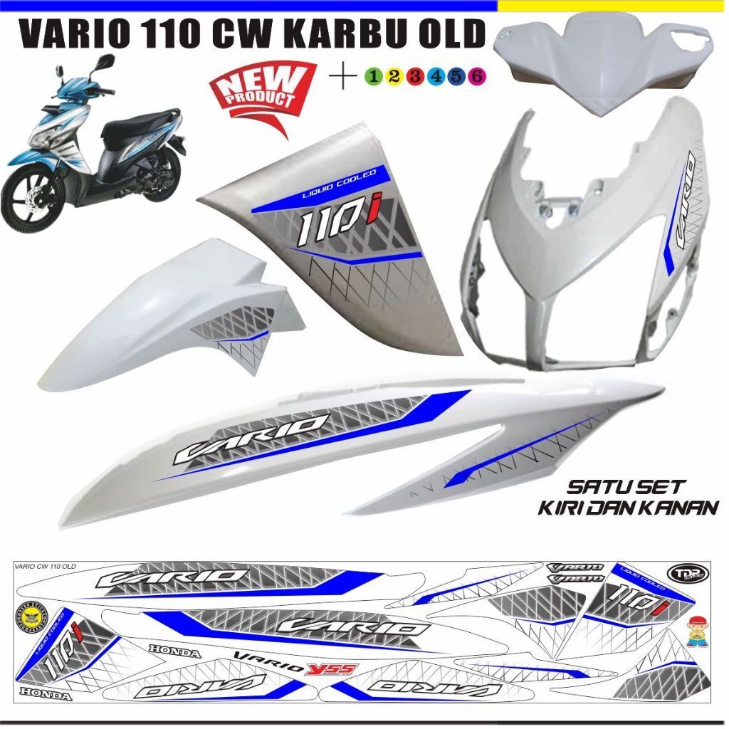 STRIPING MOTOR VARIO OLD 110 CW / STIKER VARIO 110 STIKER KEREN