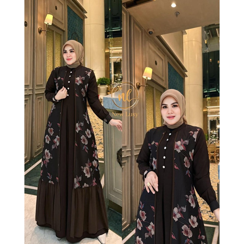 terlaris New Lusy Shafira - Shafira dress New lusy terbaru - Gamis New Lusy