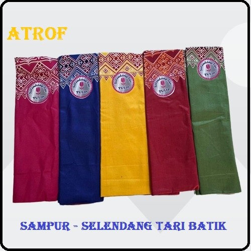Sampur Tari Batik / Selendang Tari Katun Batik - sampur tumpal
