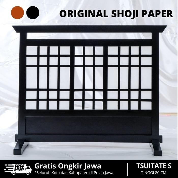 Promo TSUITATE 100 Shoji Partisi Minimalis Furniture Japanese Pembatas Kayu Sekat Sketsel Jepang - H