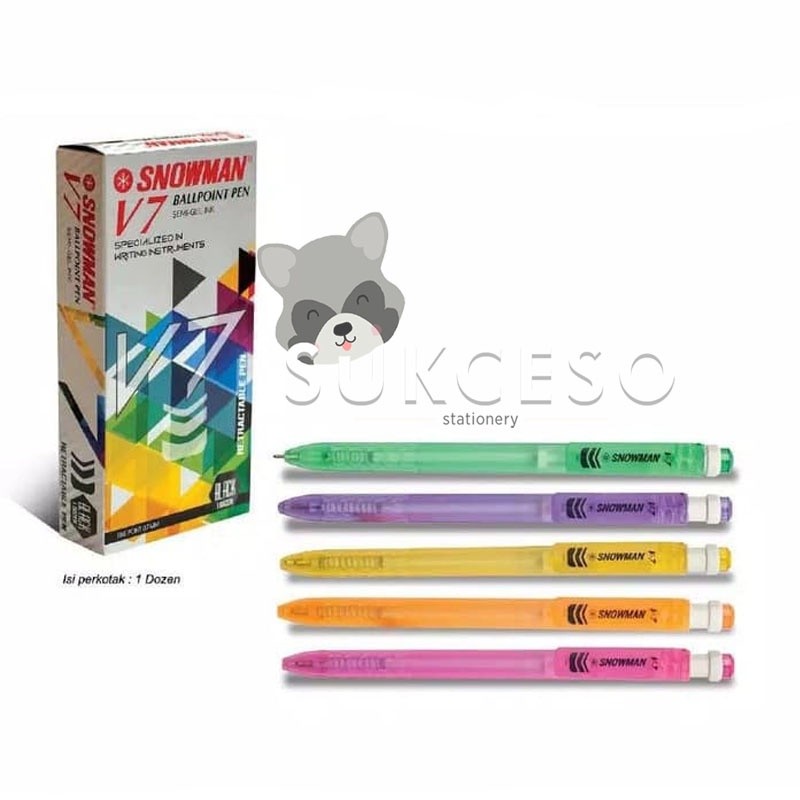 

Snowman Pulpen Pena V7 Unik Murah